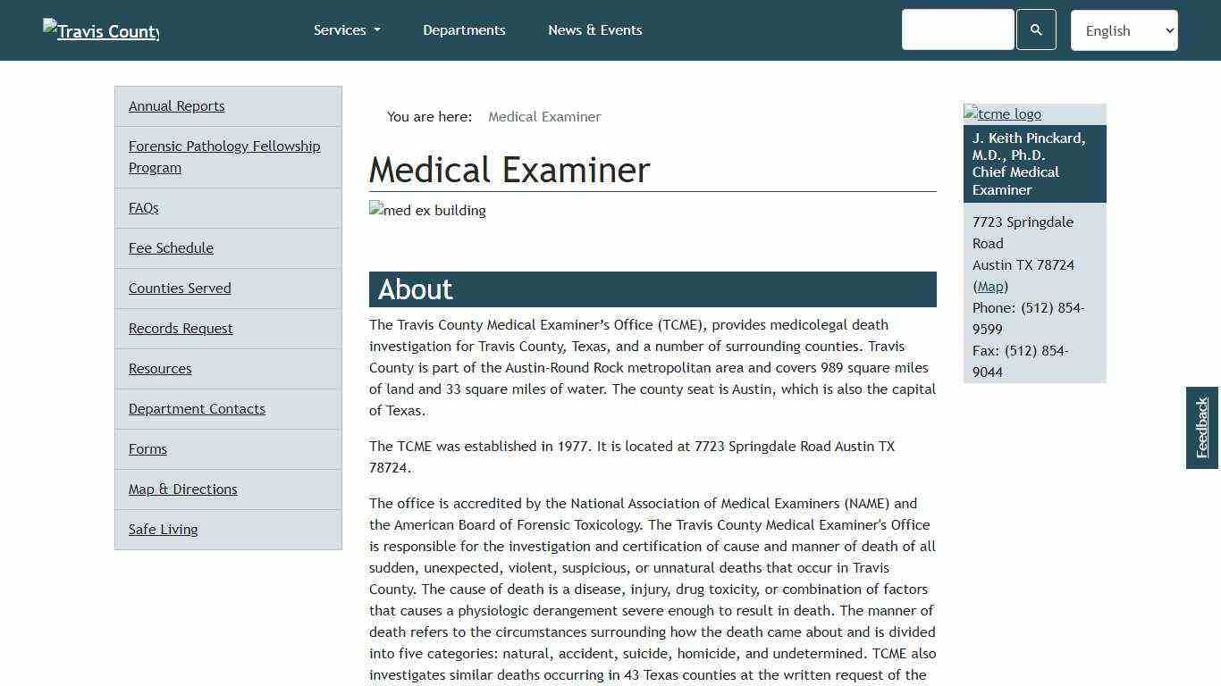 Medical Examiner